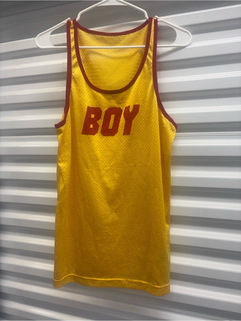 Orange And Red Basketball Jersey Says Boy Size Medium